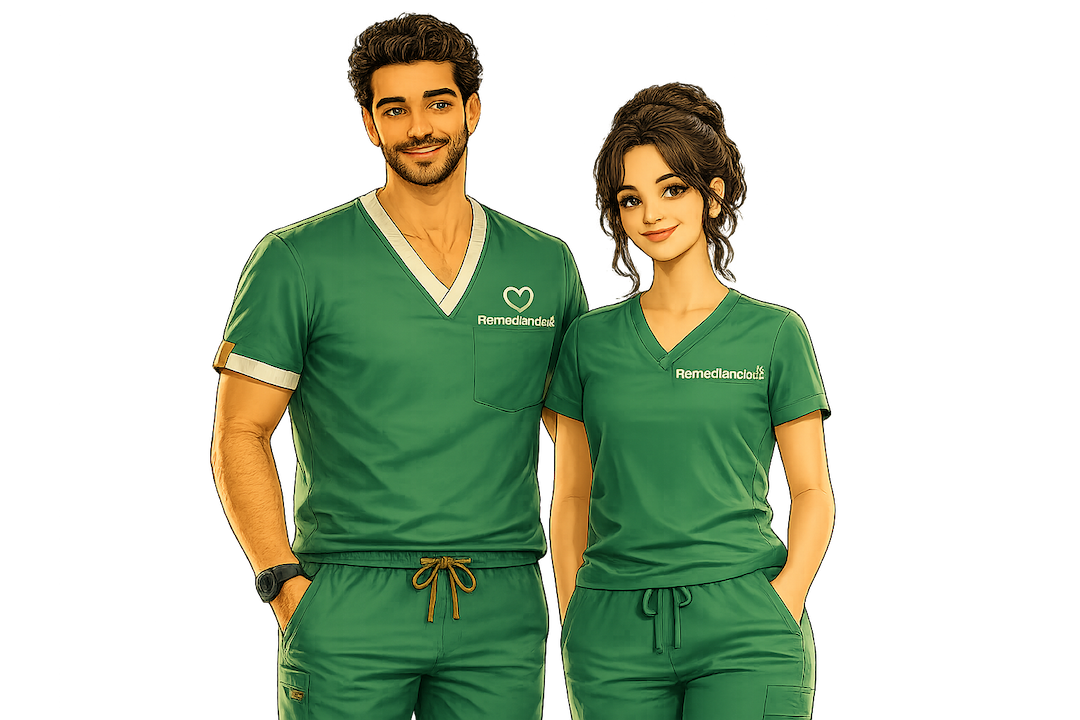 Clara e Bento, enfermeiros do Remediandocê